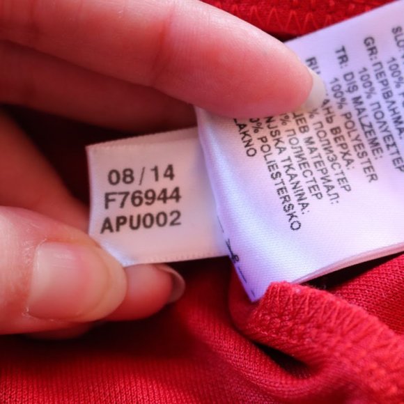 Adidas 3 Stripes Soccer Tiro Track Jacket CVU Red/White 3-stripes - Size S - Picture 15 of 16